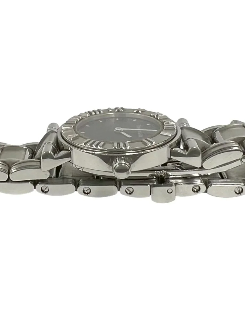 Tiffany & Co with Case Atlas Stainless Steel Wrist Watch Silver